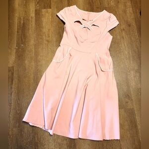 Voodoo Vixen light pink stretchy dress